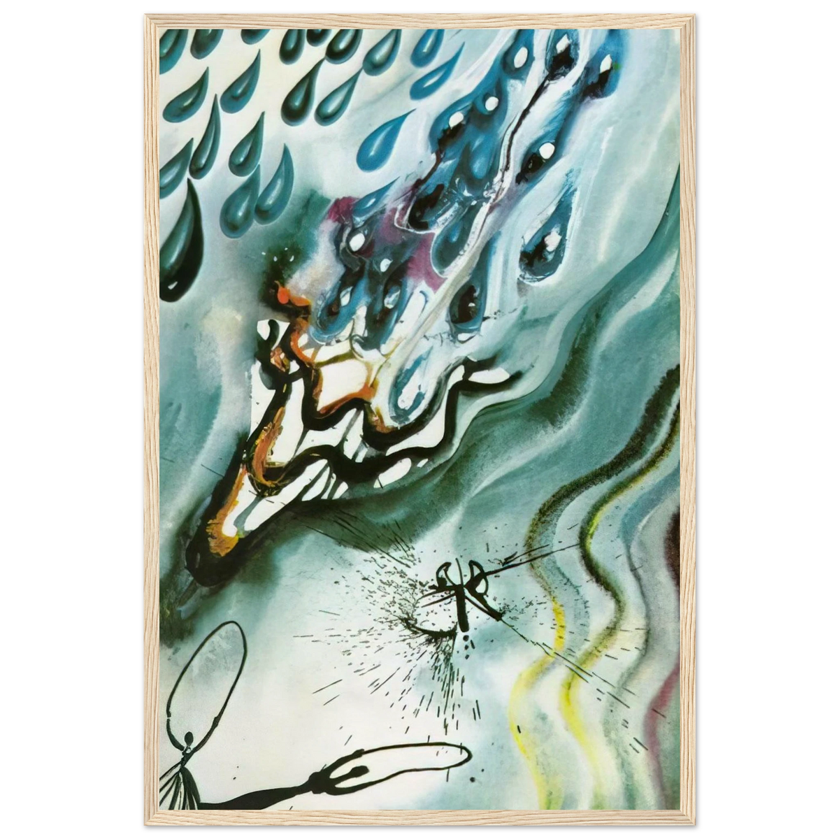THE POOL OF TEARS Framed Poster | Salvador Dali Framed Prints Wall Art | Salvador Dali Store
