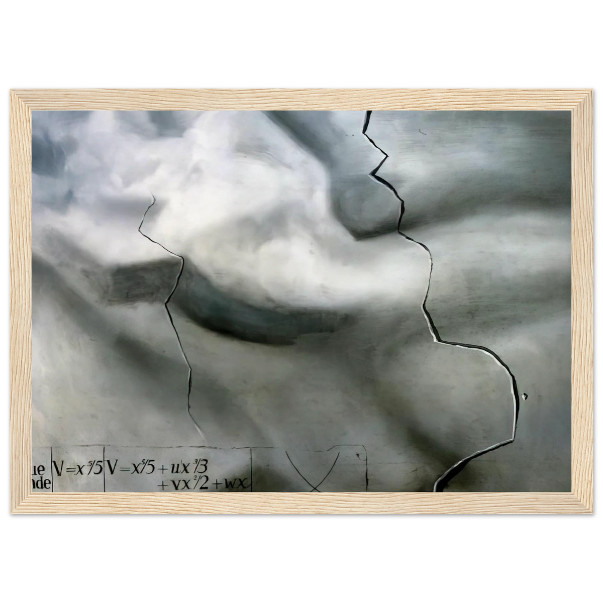 TOPOLOGICAL ABDUCTION OF EUROPE HOMAGE TO RENE THOM Framed Poster | Salvador Dali Framed Prints Wall Art | Salvador Dali Store