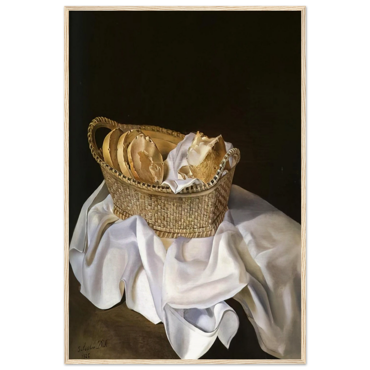 THE BASKET OF BREAD Framed Poster | Salvador Dali Framed Prints Wall Art | Salvador Dali Store