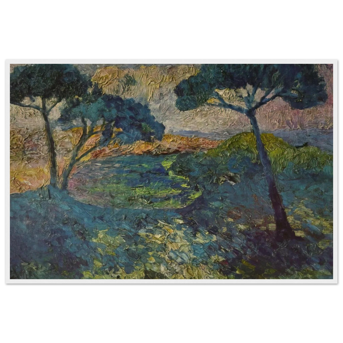 THE THREE PINES Framed Poster | Salvador Dali Framed Prints Wall Art | Salvador Dali Store