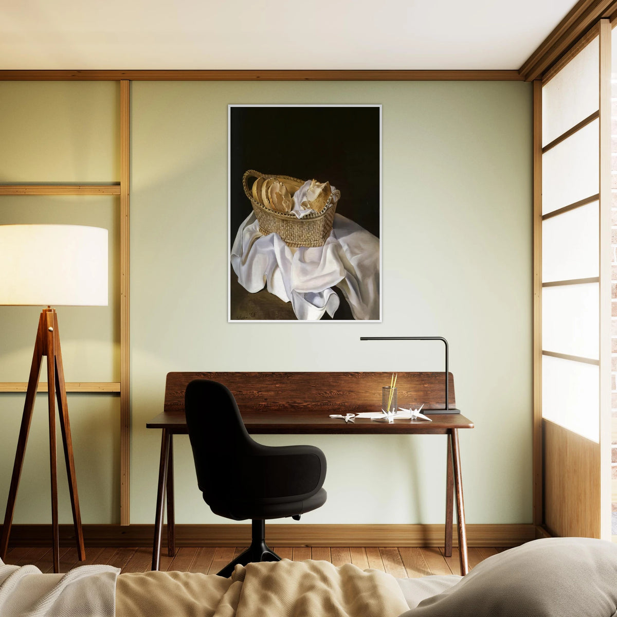 THE BASKET OF BREAD Framed Poster | Salvador Dali Framed Prints Wall Art | Salvador Dali Store