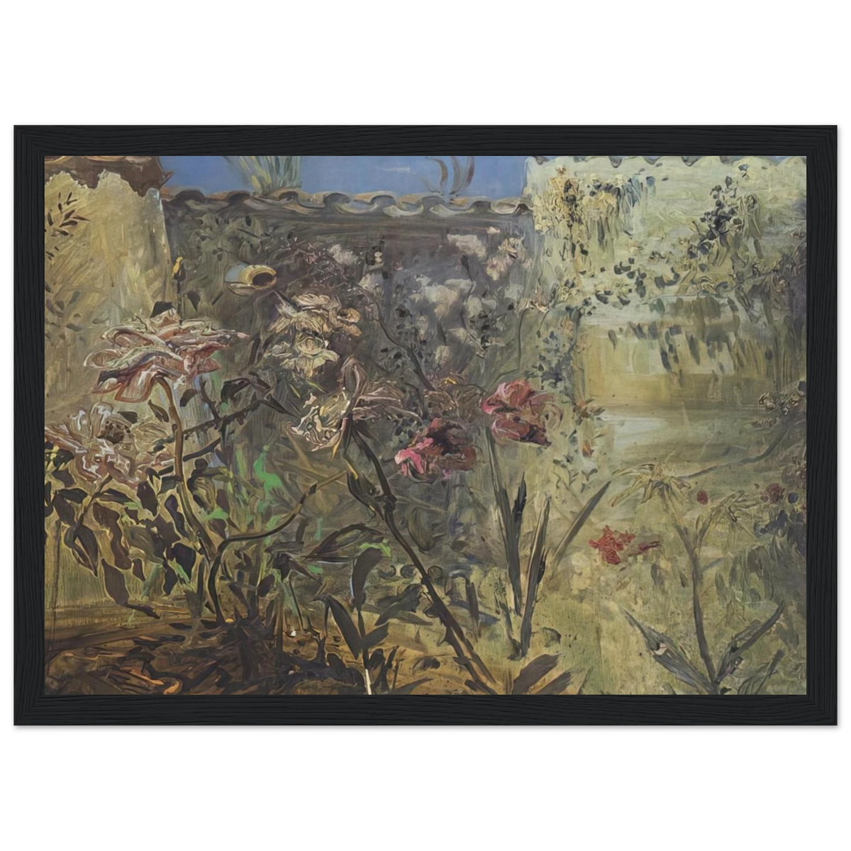 THE PATIO OF PORT LLIGAT Framed Poster | Salvador Dali Framed Prints Wall Art | Salvador Dali Store