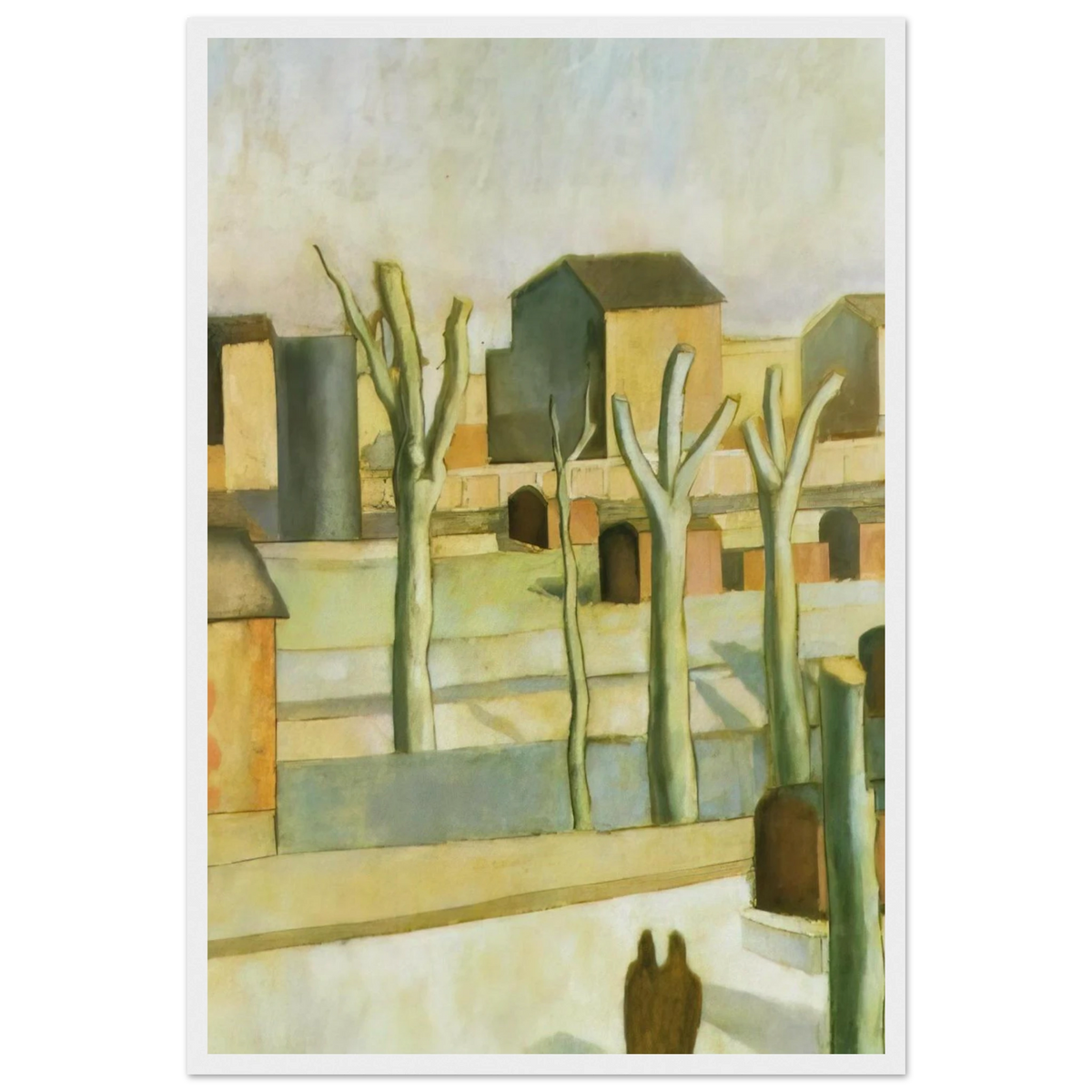 THE STATION AT FIGUERAS Framed Poster | Salvador Dali Framed Prints Wall Art | Salvador Dali Store