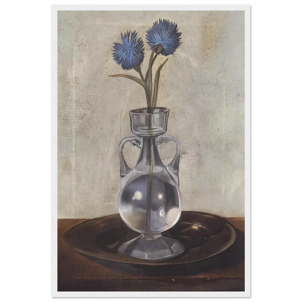 THE VASE OF CORNFLOWERS Framed Poster | Salvador Dali Framed Prints Wall Art | Salvador Dali Store