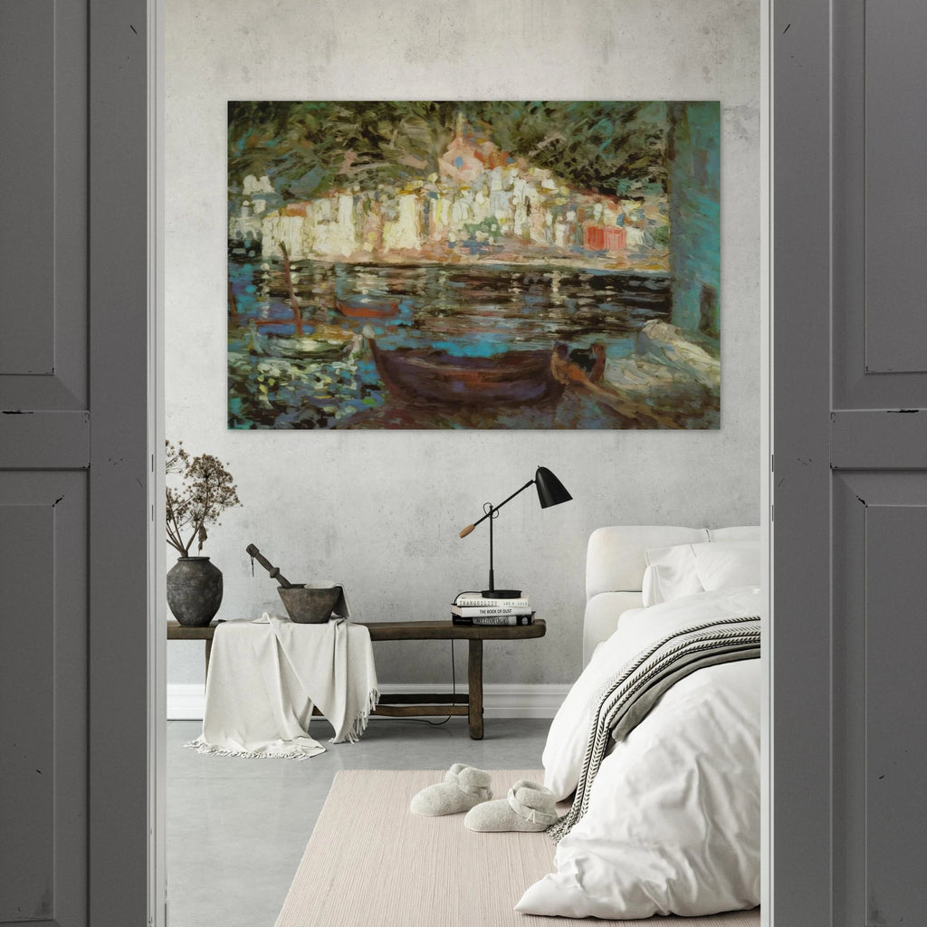 VIEW OF CADAQUES FROM PLAYA POAL Poster | Salvador Dali Poster | Salvador Dali Store
