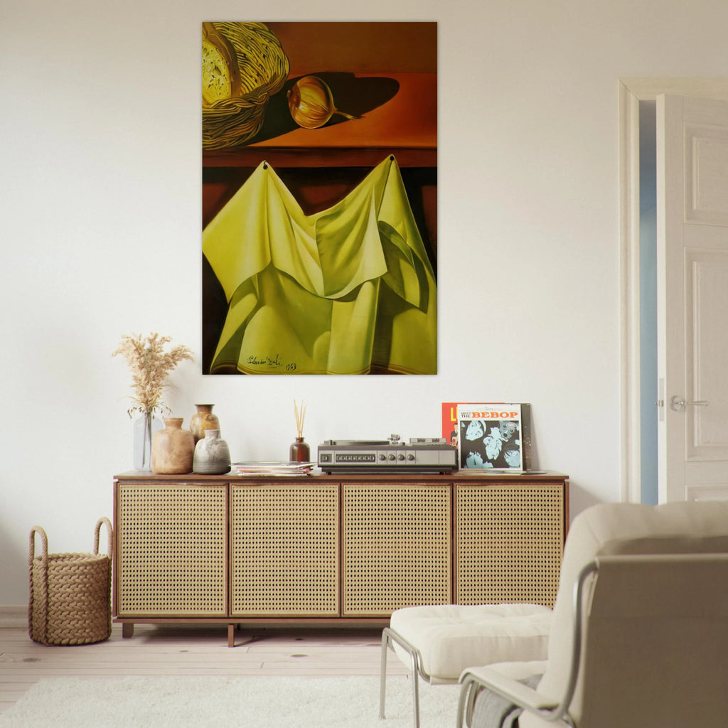 UNTITLED STILL LIFE WITH WHITE CLOTH Poster | Salvador Dali Poster | Salvador Dali Store