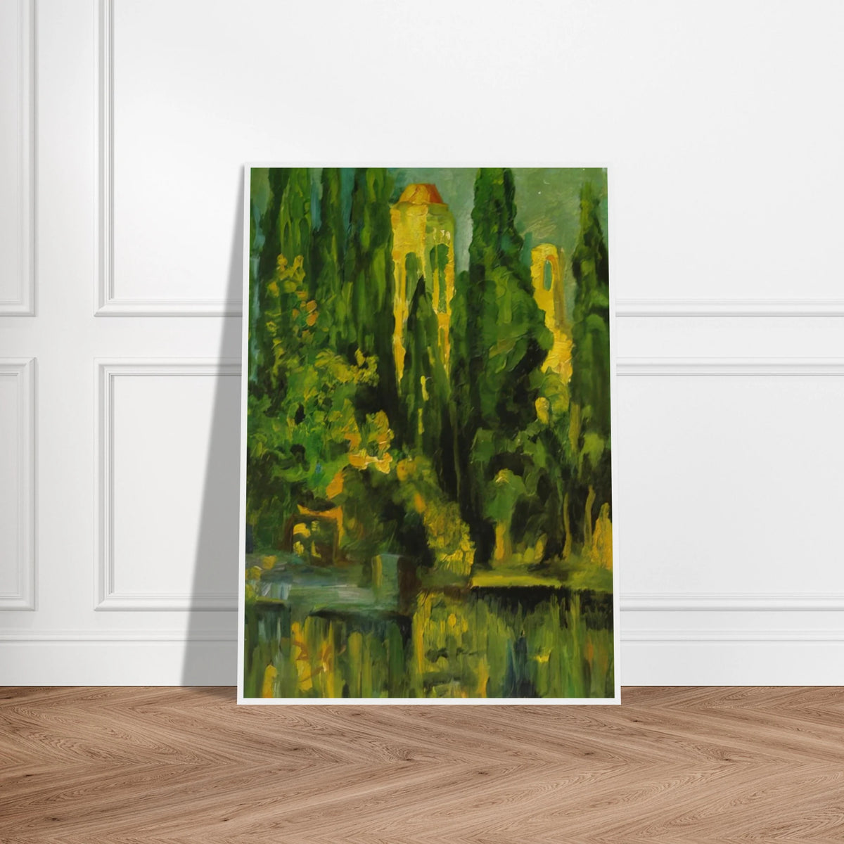 VILABERTRIN CHURCH TOWER 1919 Framed Poster | Salvador Dali Framed Prints Wall Art | Salvador Dali Store