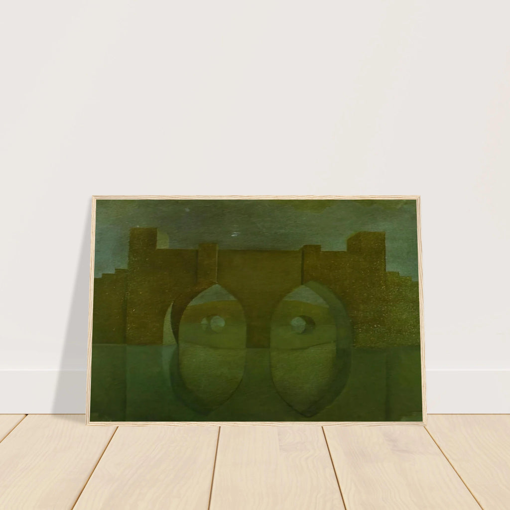 UNTITLED BRIDGE WITH REFLECTIONS SKETCH FOR A DUAL IMAGE PICTURE UNFINISHED Framed Poster | Salvador Dali Framed Prints Wall Art | Salvador Dali Store