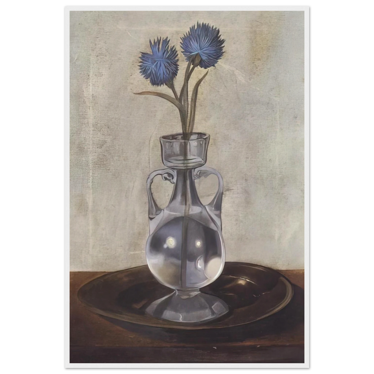 THE VASE OF CORNFLOWERS Framed Poster | Salvador Dali Framed Prints Wall Art | Salvador Dali Store