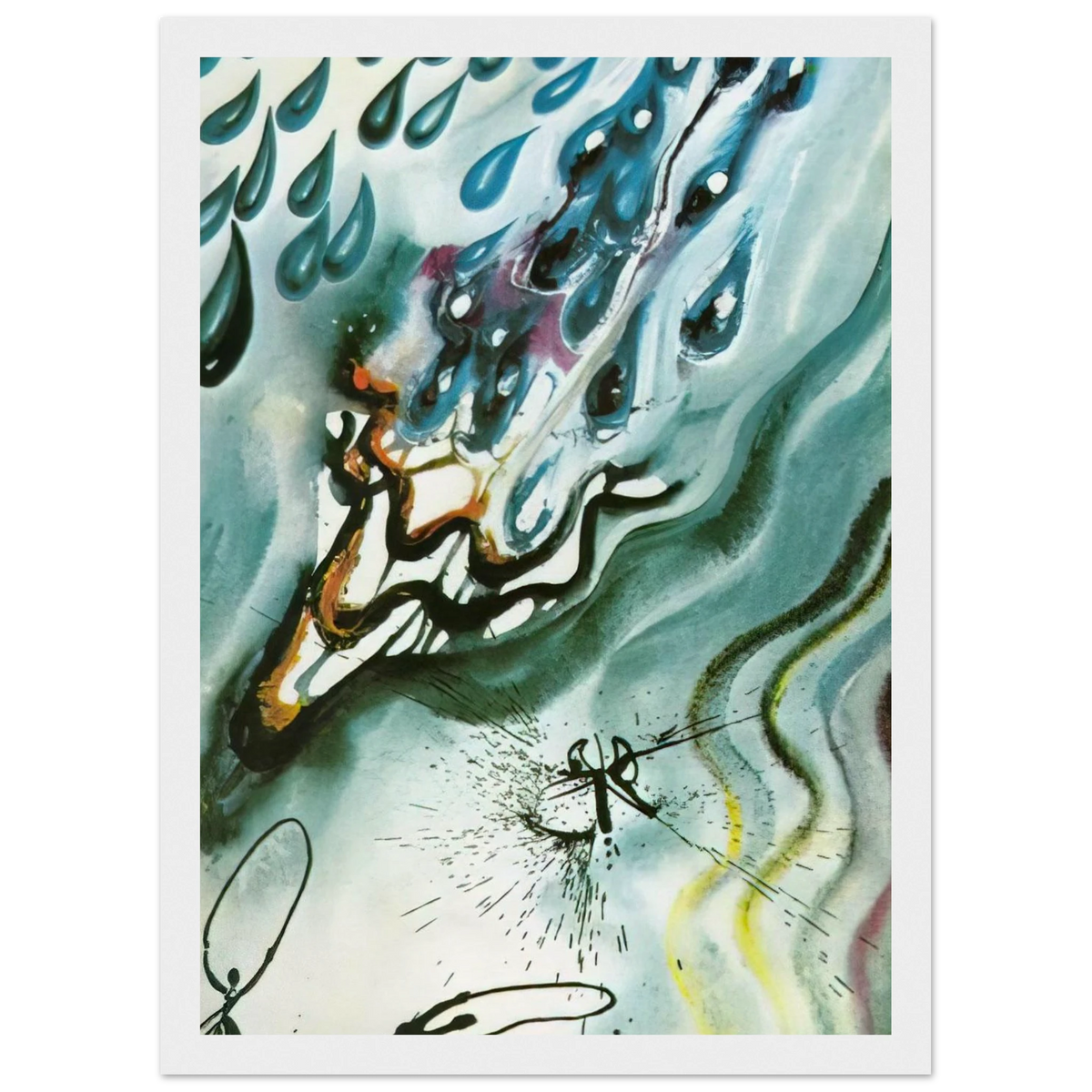 THE POOL OF TEARS Framed Poster | Salvador Dali Framed Prints Wall Art | Salvador Dali Store