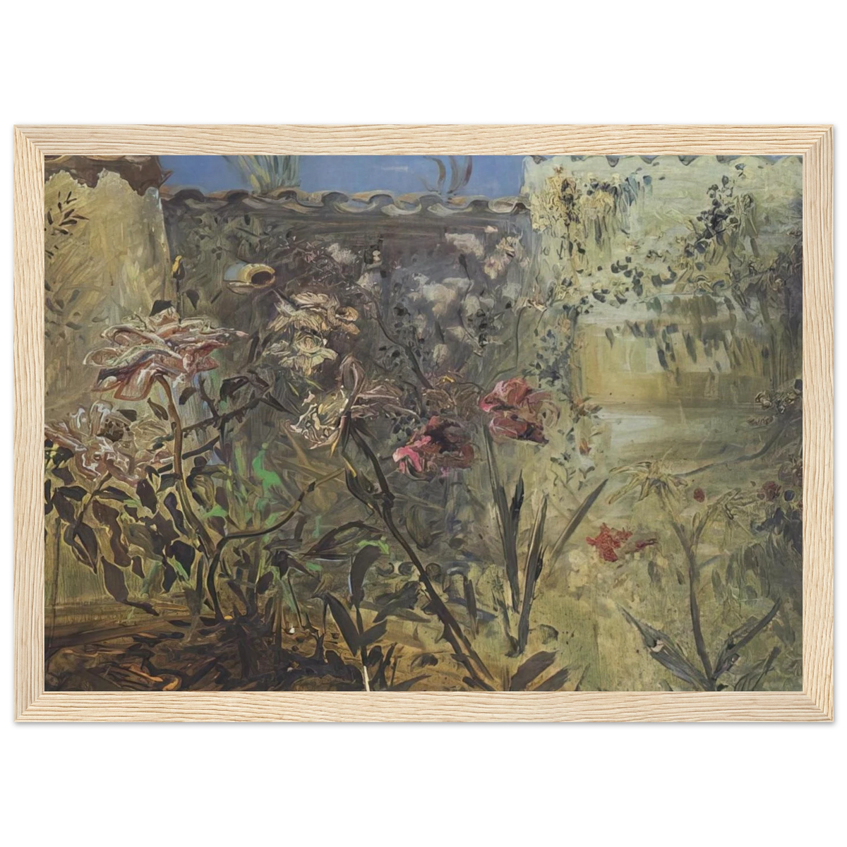 THE PATIO OF PORT LLIGAT Framed Poster | Salvador Dali Framed Prints Wall Art | Salvador Dali Store