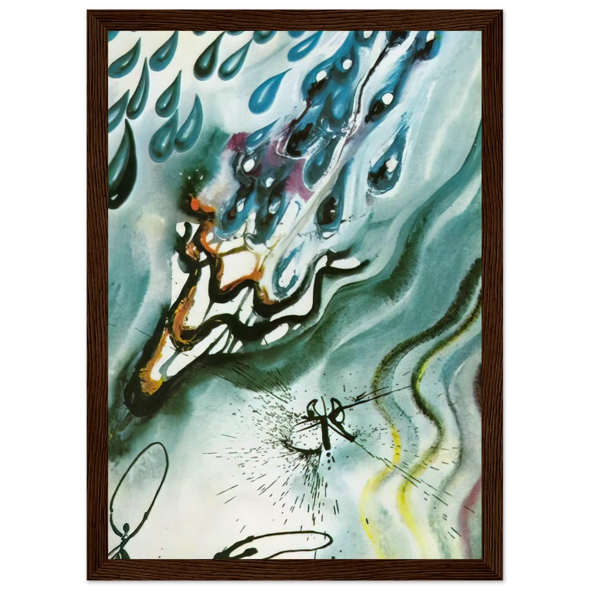 THE POOL OF TEARS Framed Poster | Salvador Dali Framed Prints Wall Art | Salvador Dali Store