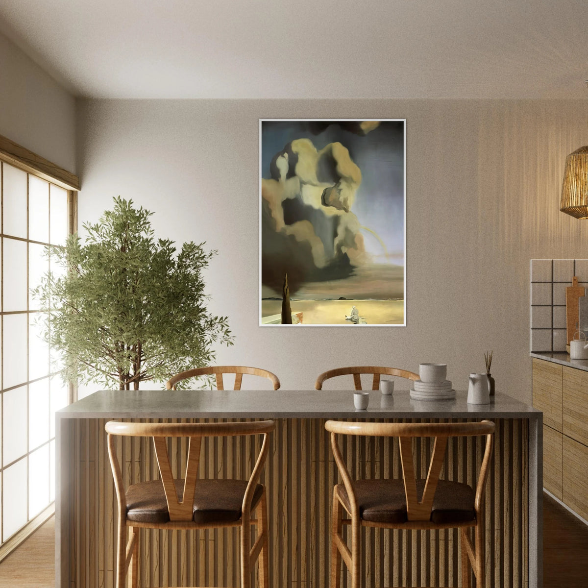 THE SPECTRE AND THE PHANTOM Framed Poster | Salvador Dali Framed Prints Wall Art | Salvador Dali Store