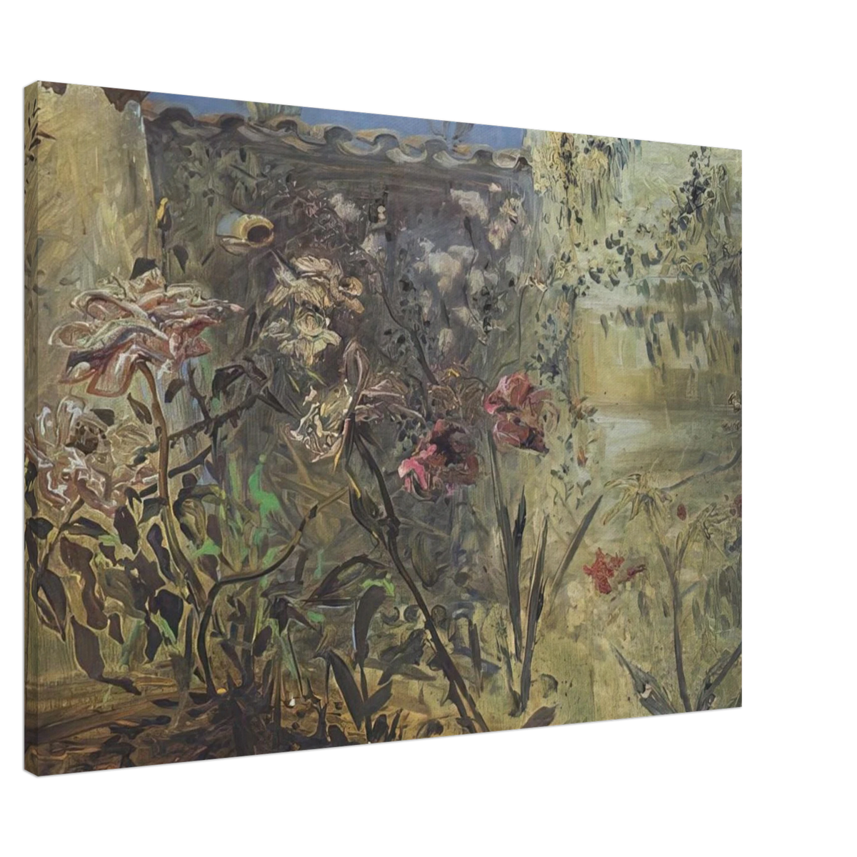 THE PATIO OF PORT LLIGAT Canvas | Salvador Dali Canvas | Salvador Dali Store