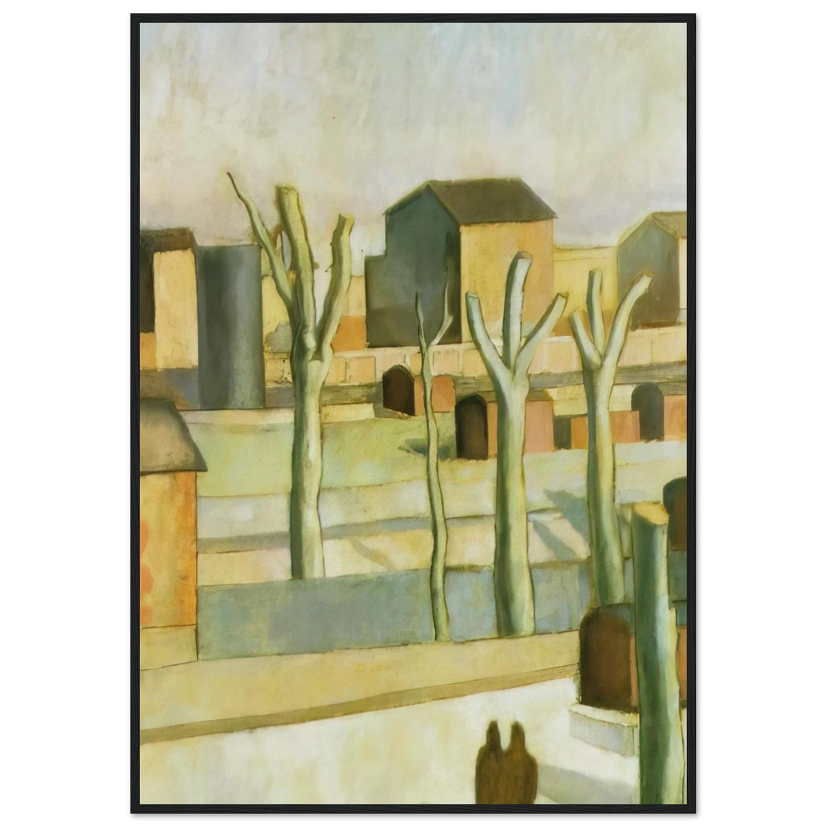 THE STATION AT FIGUERAS Framed Poster | Salvador Dali Framed Prints Wall Art | Salvador Dali Store
