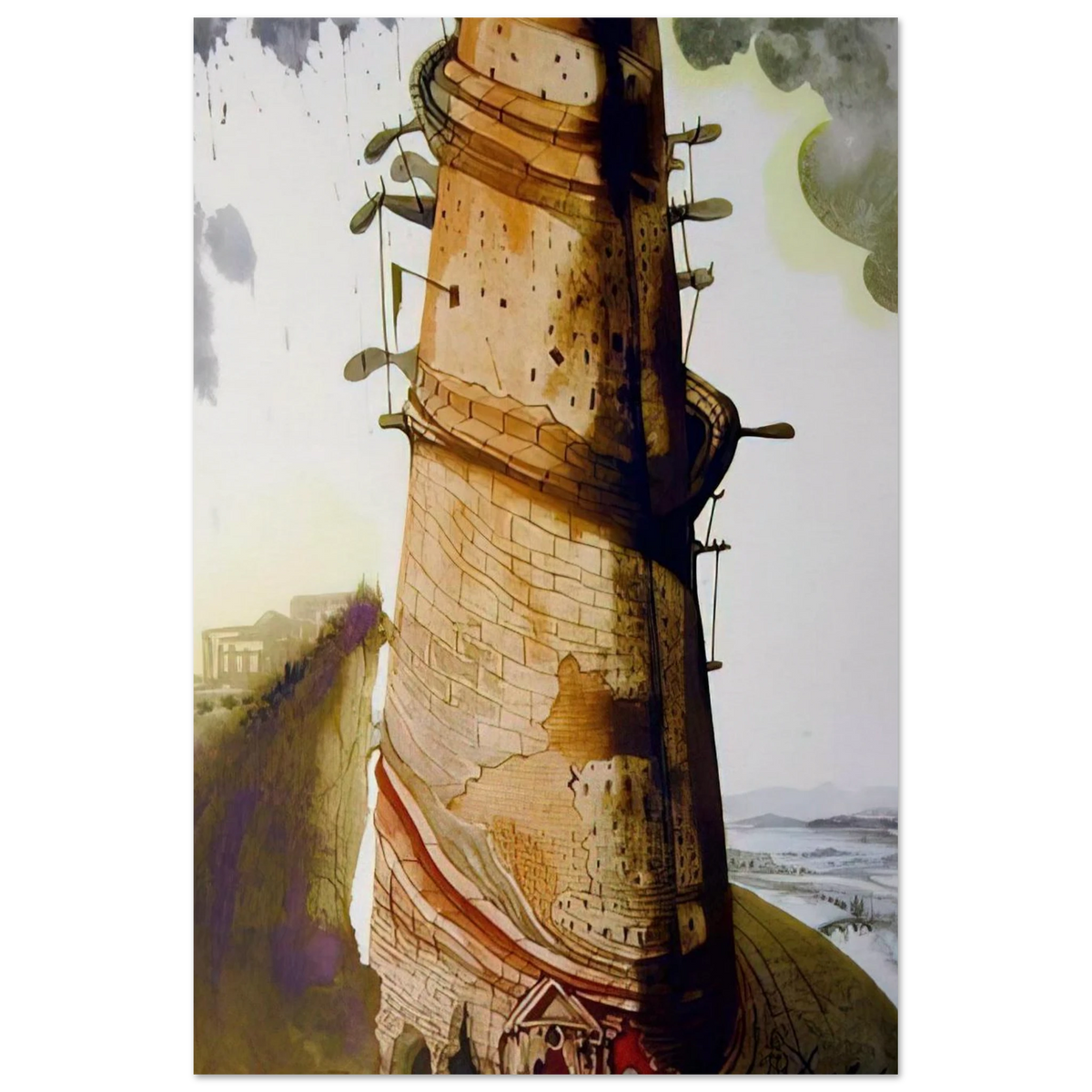 TURRIS BABEL 1967 Poster | Salvador Dali Poster | Salvador Dali Store
