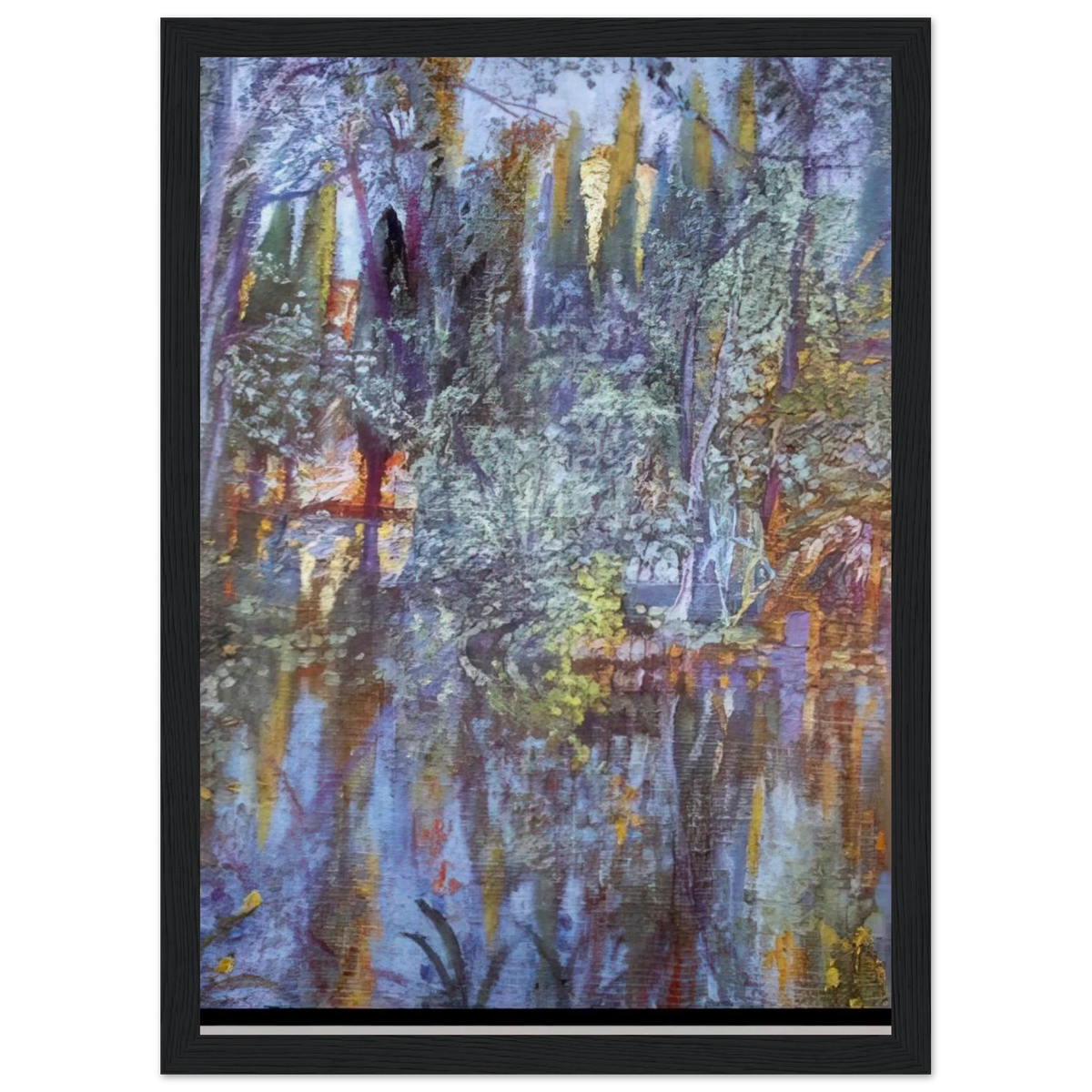 THE LAKE AT VILABERTRAN Framed Poster | Salvador Dali Framed Prints Wall Art | Salvador Dali Store