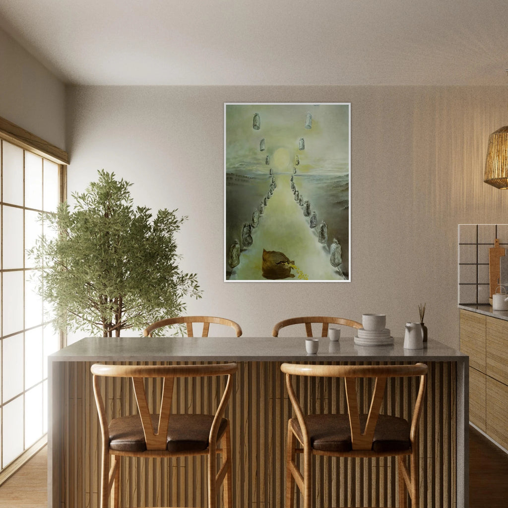 THE PATH OF ENIGMAS FIRST VERSION Framed Poster | Salvador Dali Framed Prints Wall Art | Salvador Dali Store