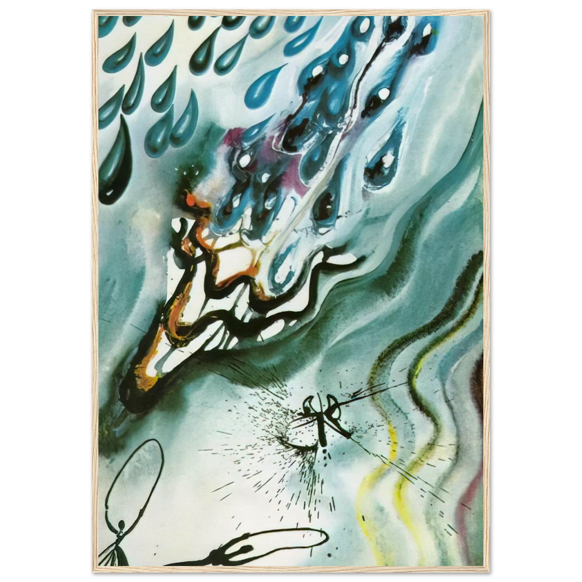 THE POOL OF TEARS Framed Poster | Salvador Dali Framed Prints Wall Art | Salvador Dali Store