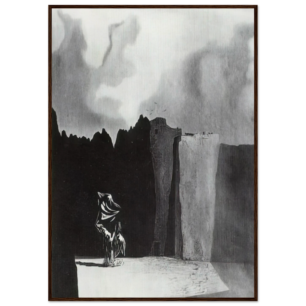 WEST SIDE OF THE ISLE OF THE DEAD Framed Poster | Salvador Dali Framed Prints Wall Art | Salvador Dali Store