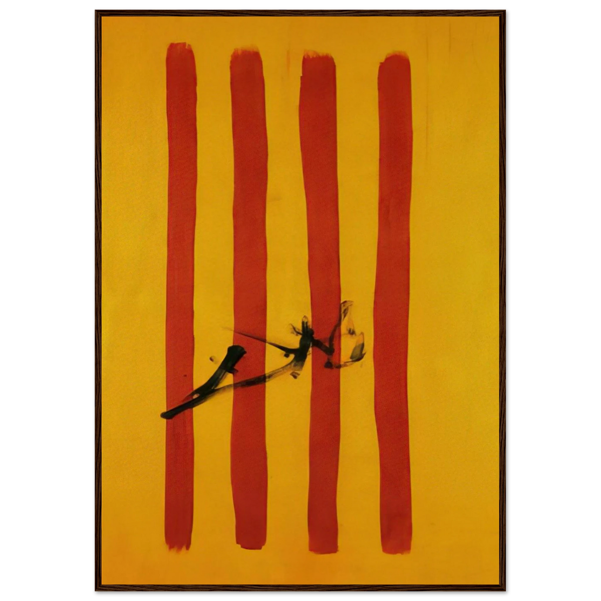THE DALINIAN SENYERA CATALONIAN NATIONAL FLAG Framed Poster | Salvador Dali Framed Prints Wall Art | Salvador Dali Store
