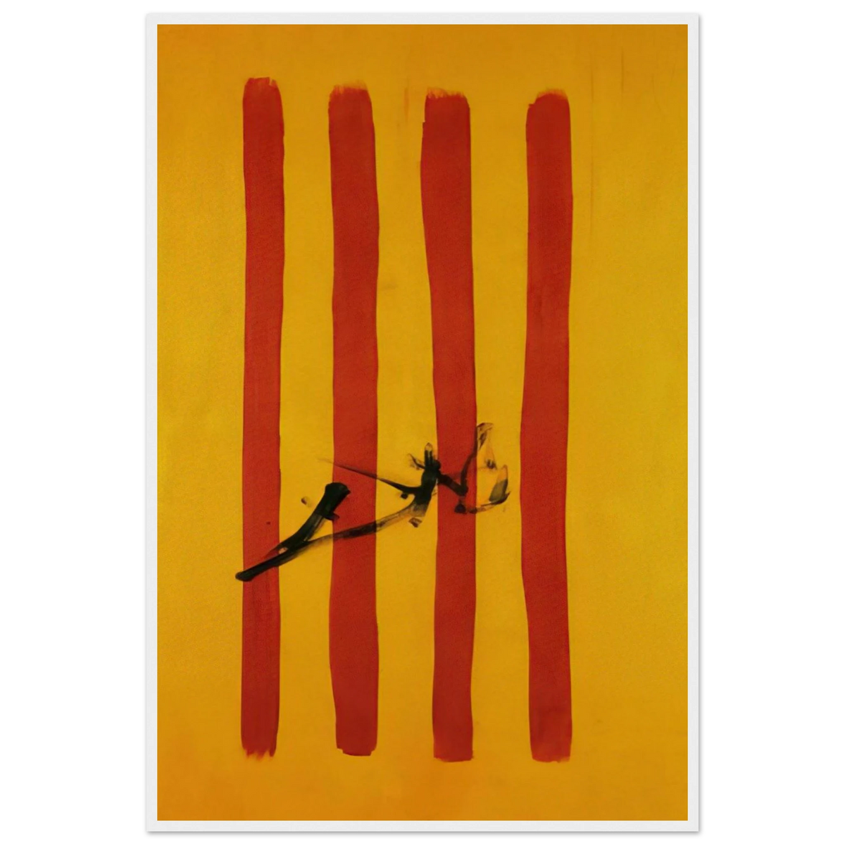 THE DALINIAN SENYERA CATALONIAN NATIONAL FLAG Framed Poster | Salvador Dali Framed Prints Wall Art | Salvador Dali Store