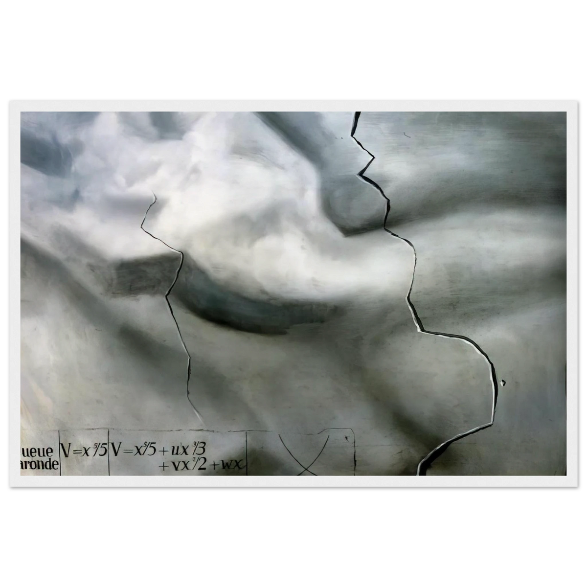 TOPOLOGICAL ABDUCTION OF EUROPE HOMAGE TO RENE THOM Framed Poster | Salvador Dali Framed Prints Wall Art | Salvador Dali Store