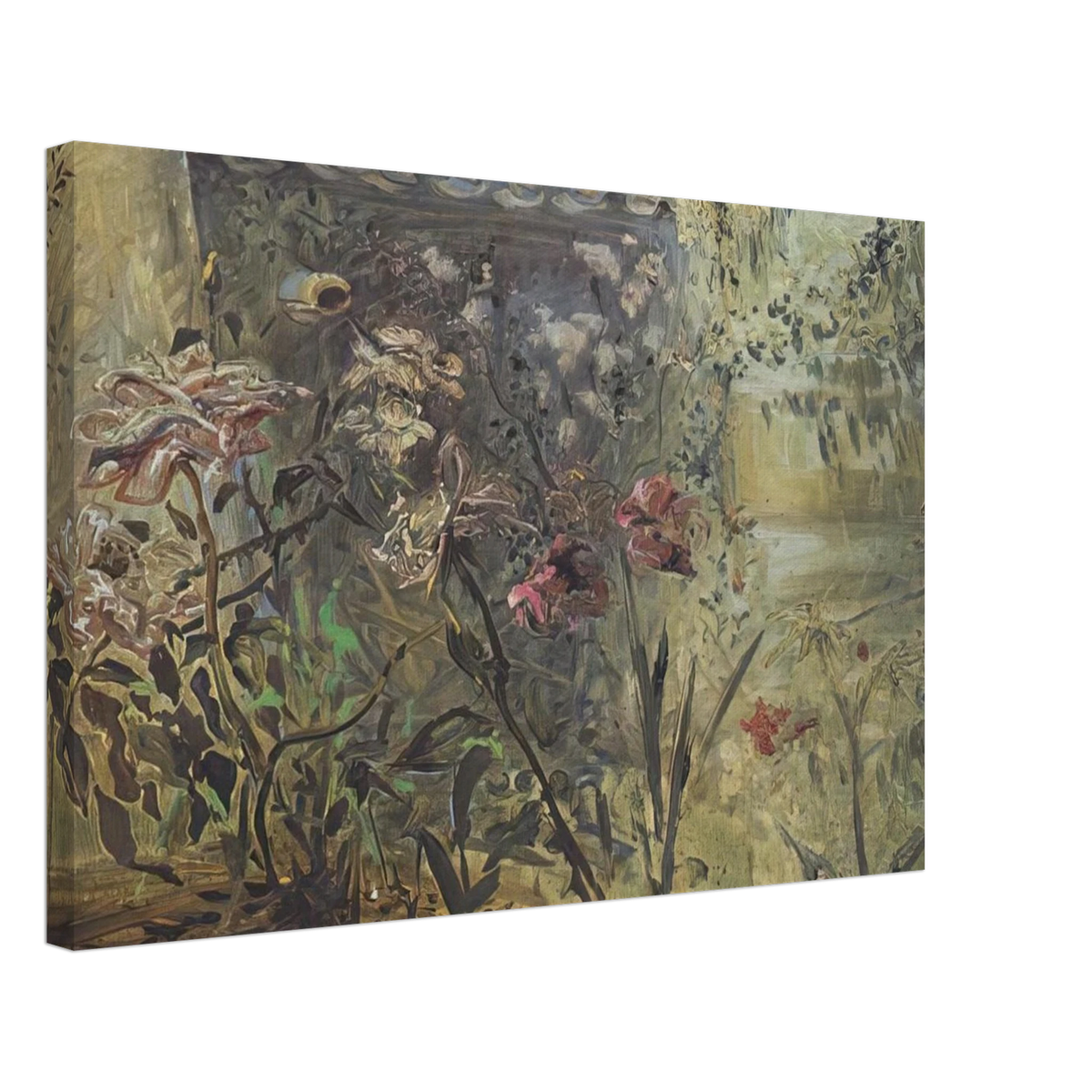 THE PATIO OF PORT LLIGAT Canvas | Salvador Dali Canvas | Salvador Dali Store