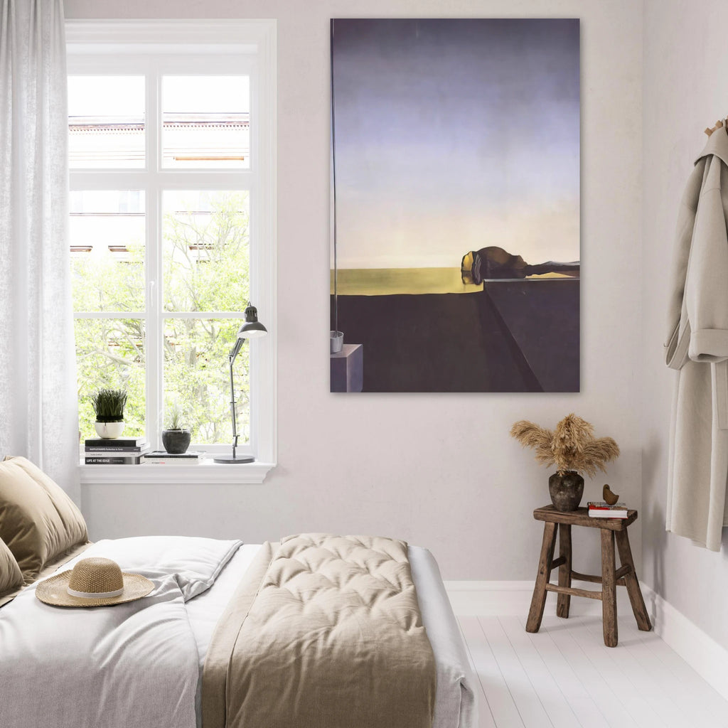 THE TRUE PAINTING OF THE ISLE OF THE DEAD BY ARNOLD B%C3%B6CKLIN AT THE HOUR OF THE ANGELUS Poster | Salvador Dali Poster | Salvador Dali Store
