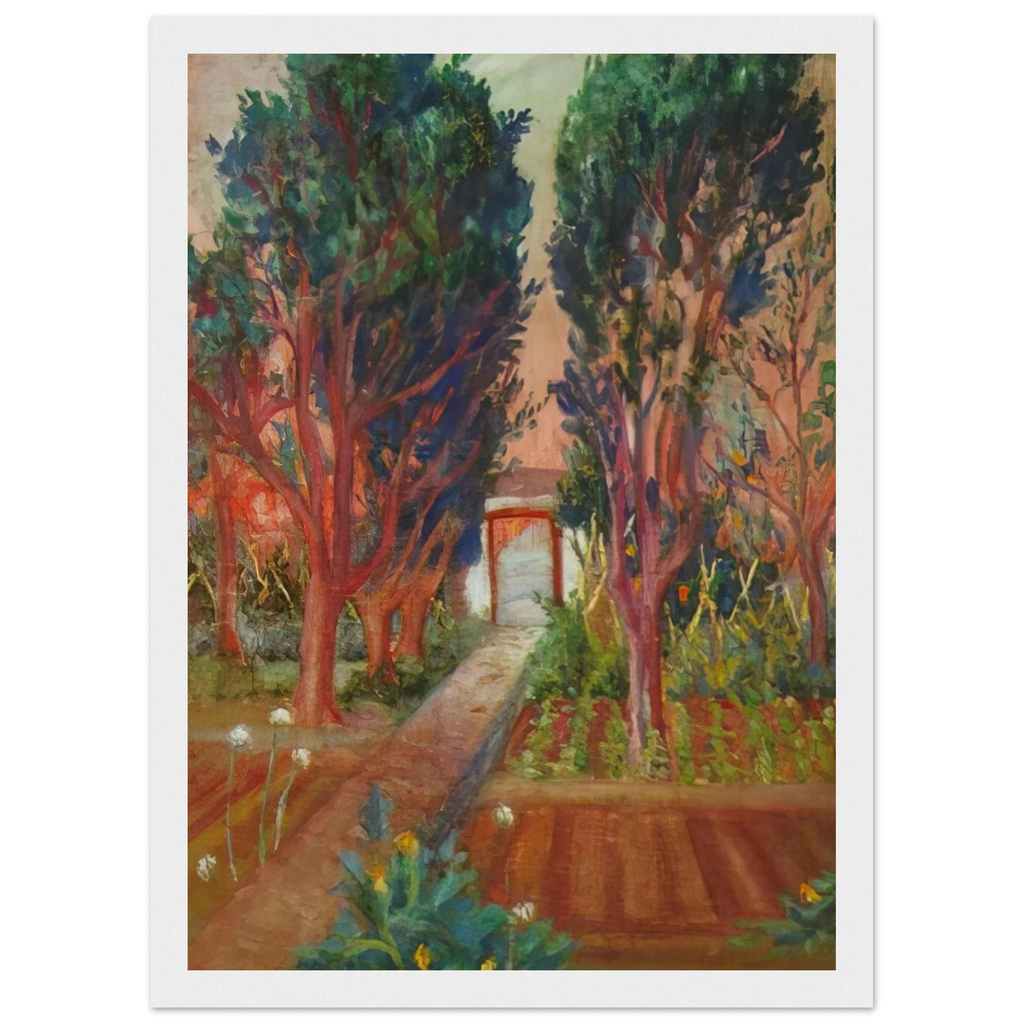THE VEGETABLE GARDEN OF LLANER Framed Poster | Salvador Dali Framed Prints Wall Art | Salvador Dali Store