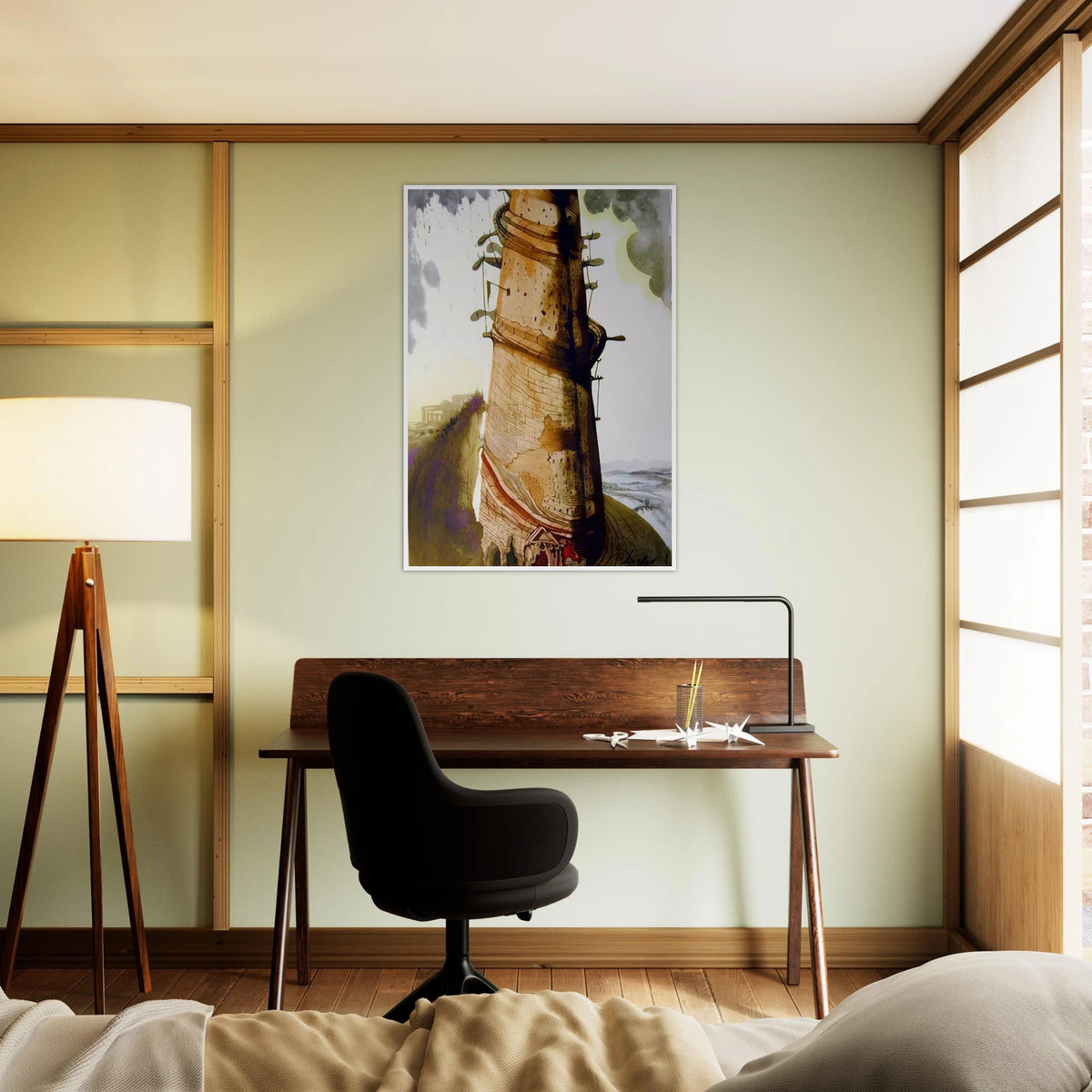 TURRIS BABEL 1967 Framed Poster | Salvador Dali Framed Prints Wall Art | Salvador Dali Store