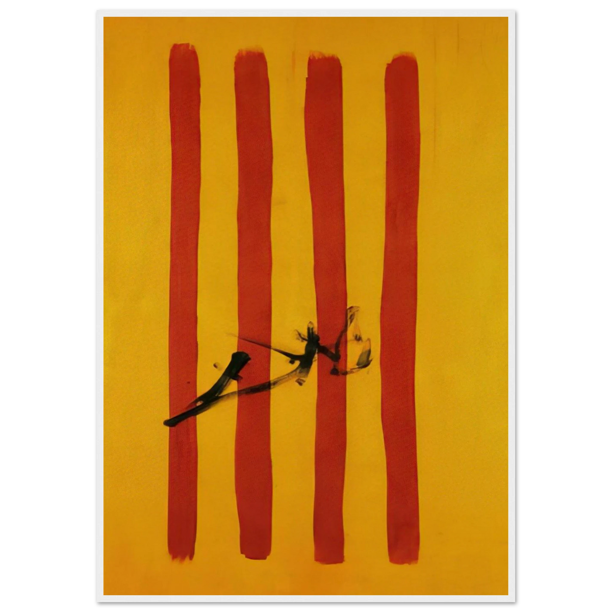 THE DALINIAN SENYERA CATALONIAN NATIONAL FLAG Framed Poster | Salvador Dali Framed Prints Wall Art | Salvador Dali Store