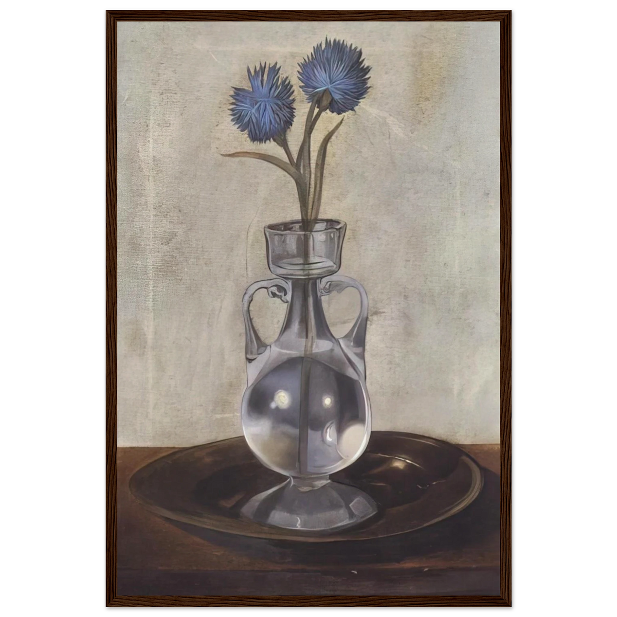 THE VASE OF CORNFLOWERS Framed Poster | Salvador Dali Framed Prints Wall Art | Salvador Dali Store