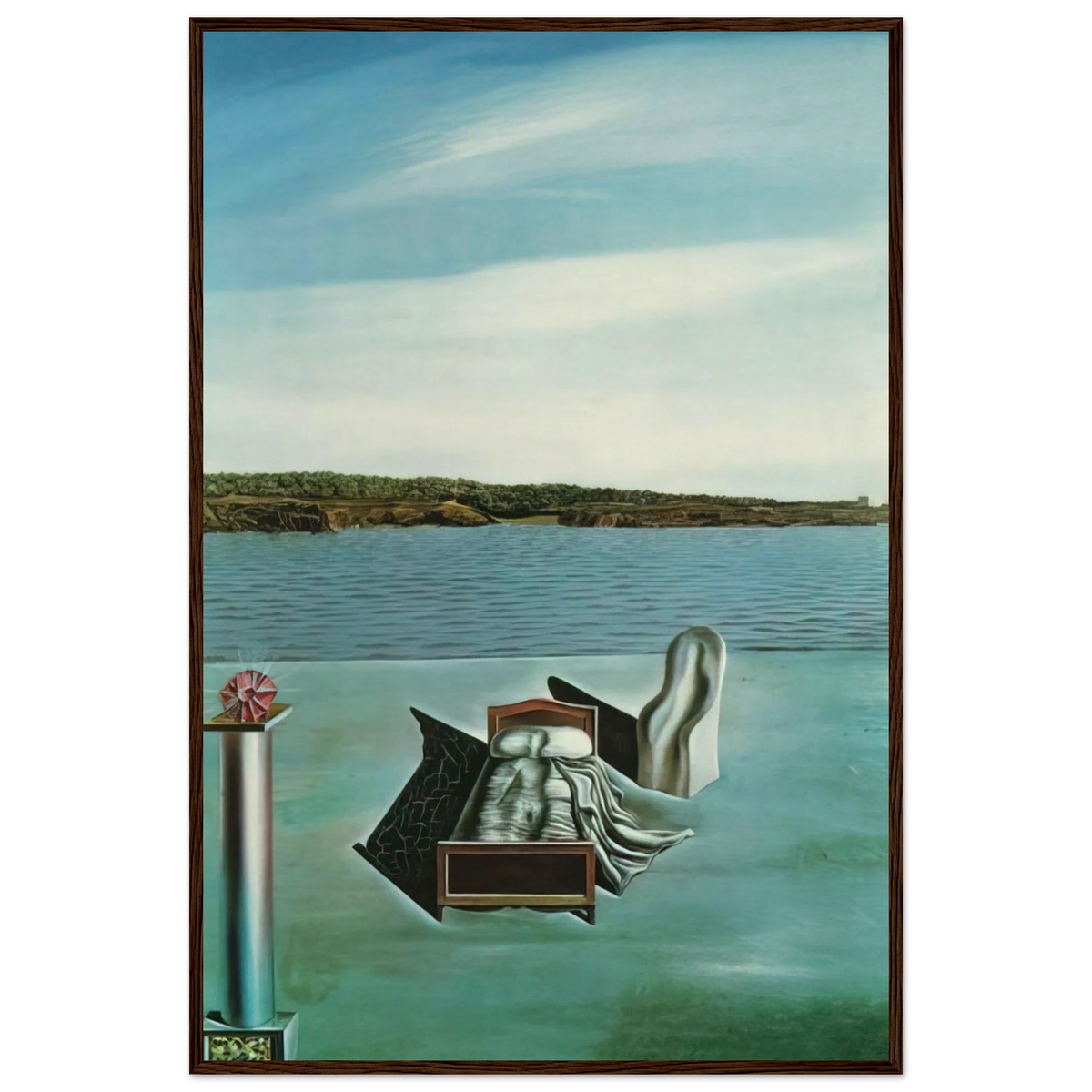 SURREALIST COMPOSITION WITH INVISIBLE FIGURES Framed Poster | Salvador Dali Framed Prints Wall Art | Salvador Dali Store