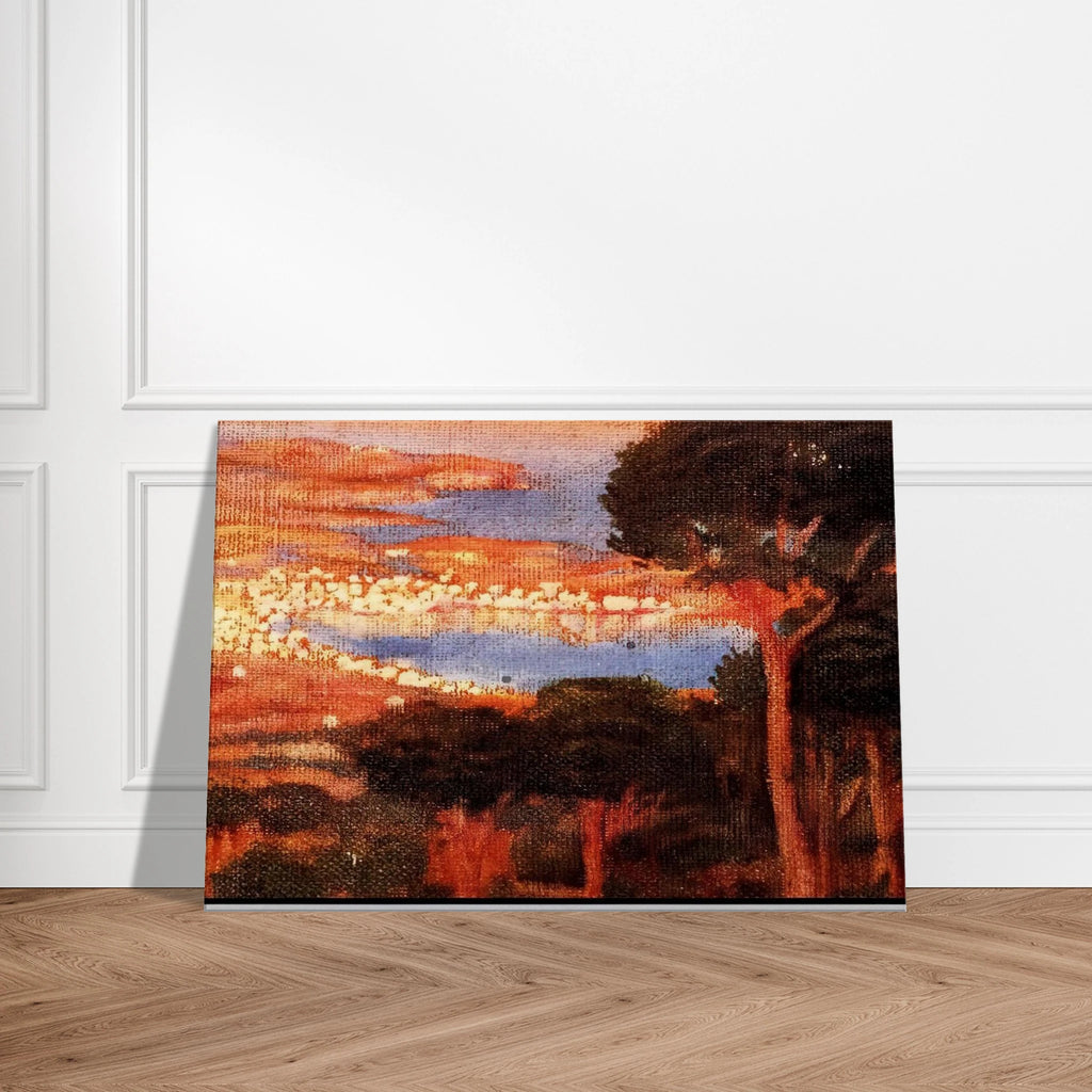 VIEW OF CADAQU%C3%A9S FROM MOUNT PANI Canvas | Salvador Dali Canvas | Salvador Dali Store