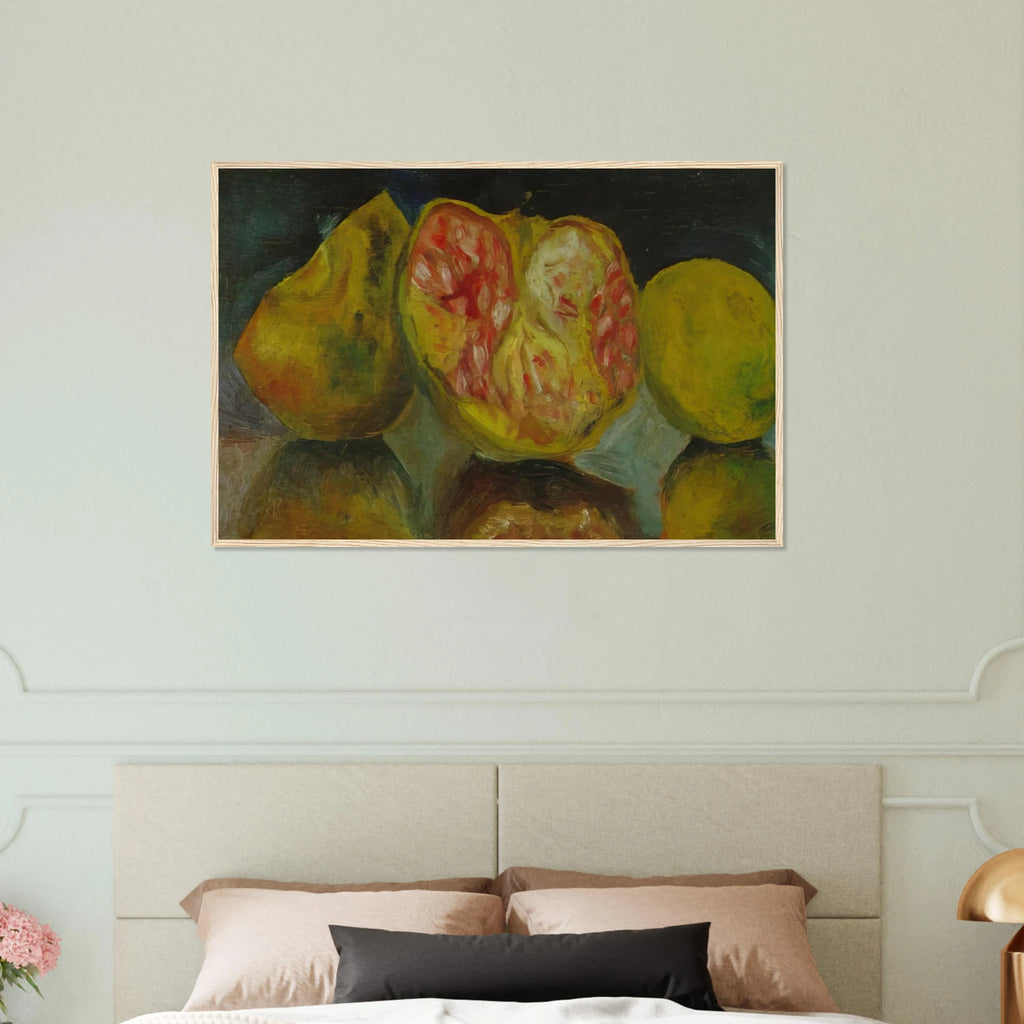 STILL LIFE POMEGRANATES Framed Poster | Salvador Dali Framed Prints Wall Art | Salvador Dali Store