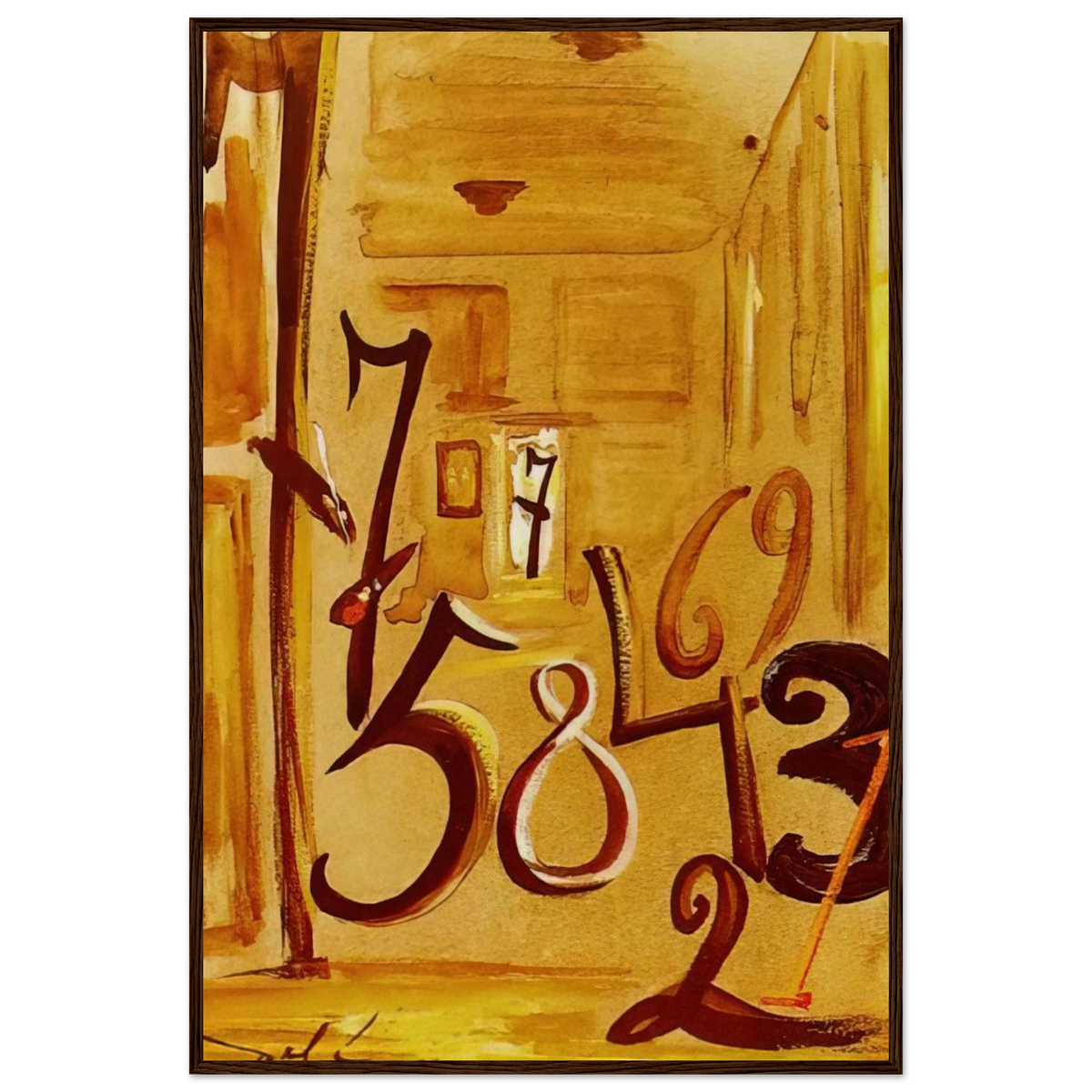 THE MAIDS IN WAITING LAS MENINAS Framed Poster | Salvador Dali Framed Prints Wall Art | Salvador Dali Store