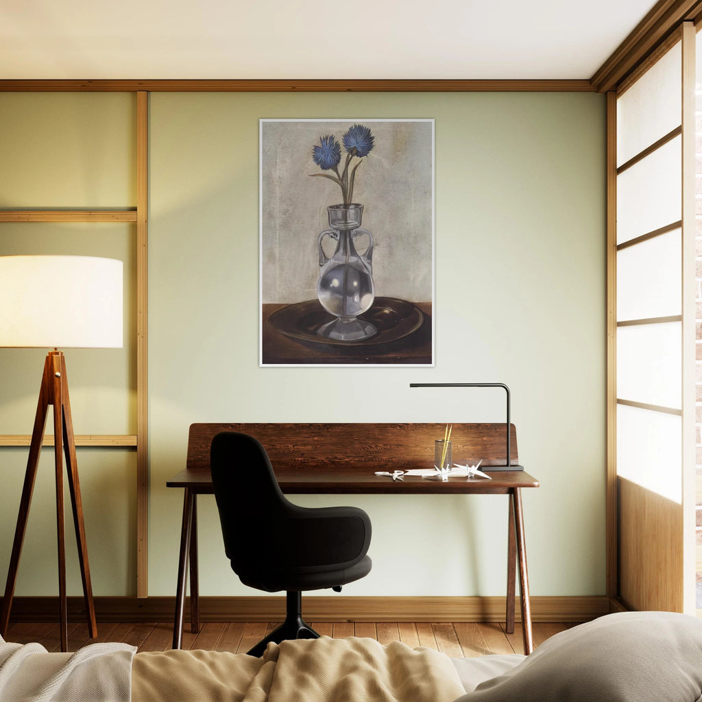 THE VASE OF CORNFLOWERS Framed Poster | Salvador Dali Framed Prints Wall Art | Salvador Dali Store