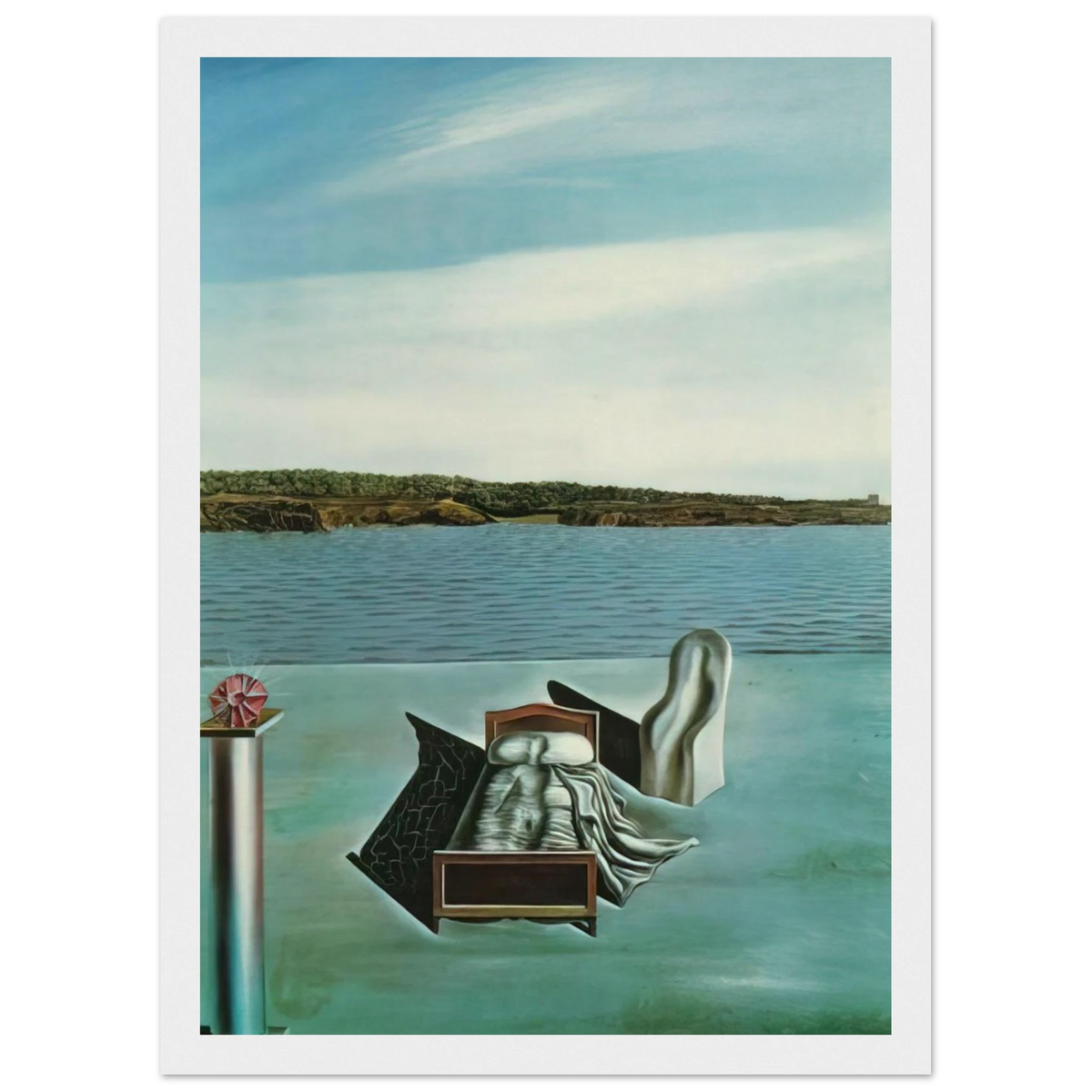 SURREALIST COMPOSITION WITH INVISIBLE FIGURES Framed Poster | Salvador Dali Framed Prints Wall Art | Salvador Dali Store