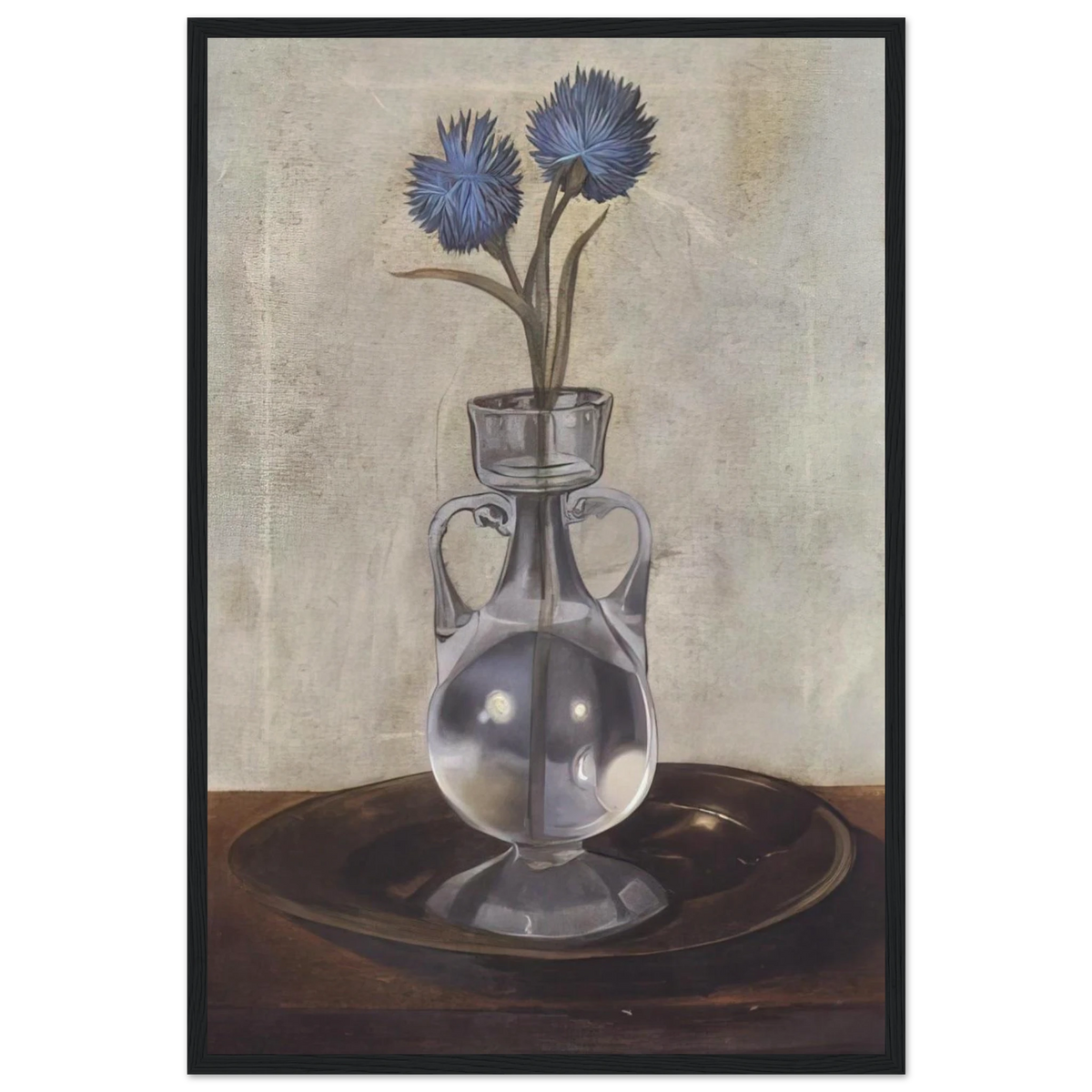 THE VASE OF CORNFLOWERS Framed Poster | Salvador Dali Framed Prints Wall Art | Salvador Dali Store