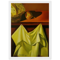 UNTITLED STILL LIFE WITH WHITE CLOTH Framed Poster | Salvador Dali Framed Prints Wall Art | Salvador Dali Store