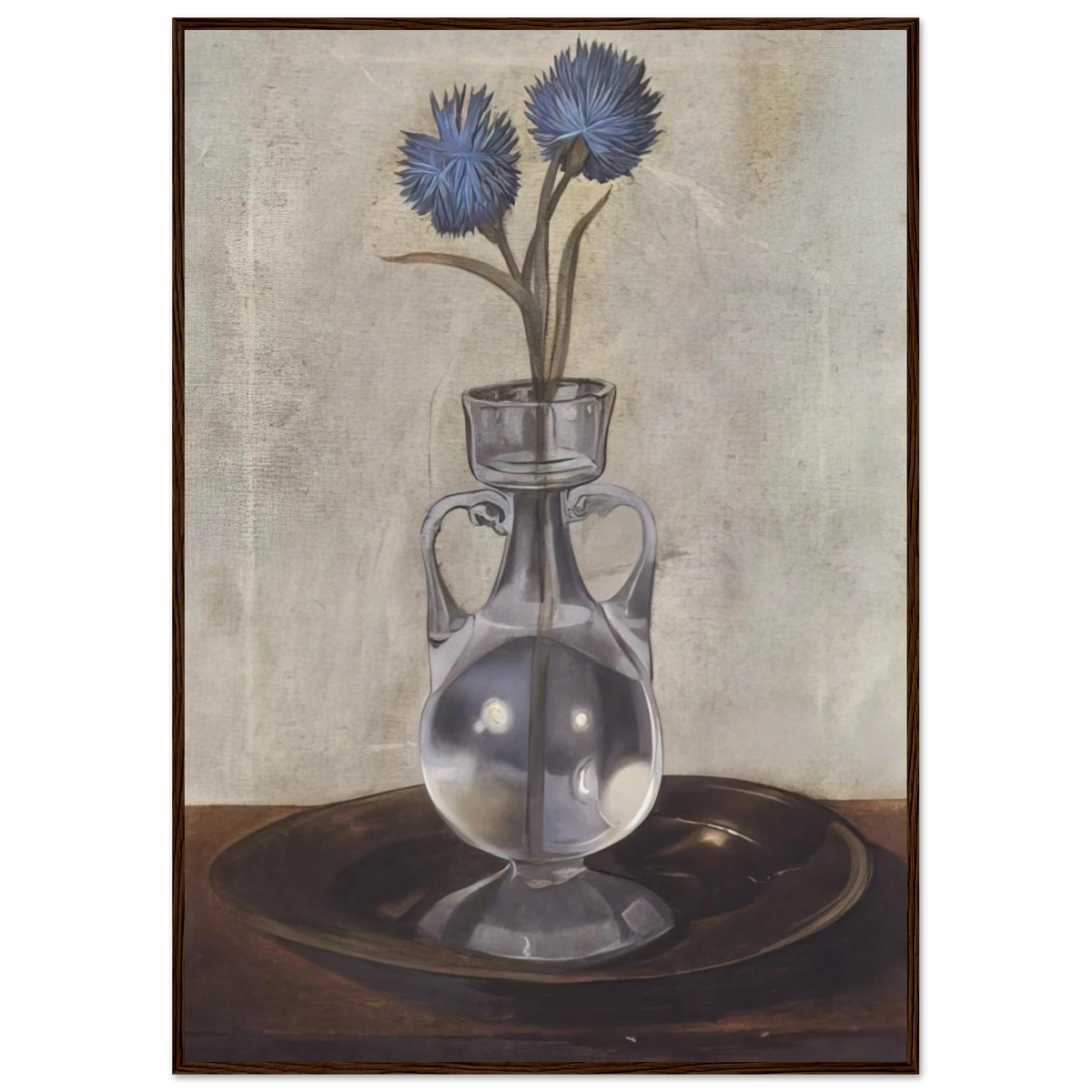 THE VASE OF CORNFLOWERS Framed Poster | Salvador Dali Framed Prints Wall Art | Salvador Dali Store