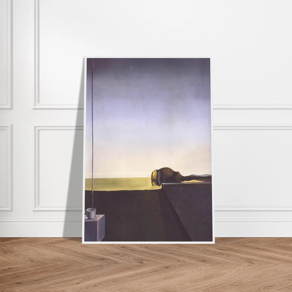 THE TRUE PAINTING OF THE ISLE OF THE DEAD BY ARNOLD B%C3%B6CKLIN AT THE HOUR OF THE ANGELUS Framed Poster | Salvador Dali Framed Prints Wall Art | Salvador Dali Store