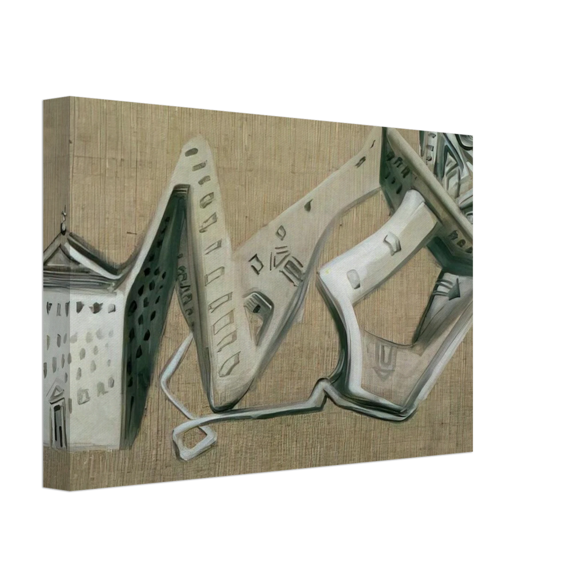 ARCHITECTURAL CONTORTION OF EL ESCORIAL Canvas | Salvador Dali Canvas | Salvador Dali Store