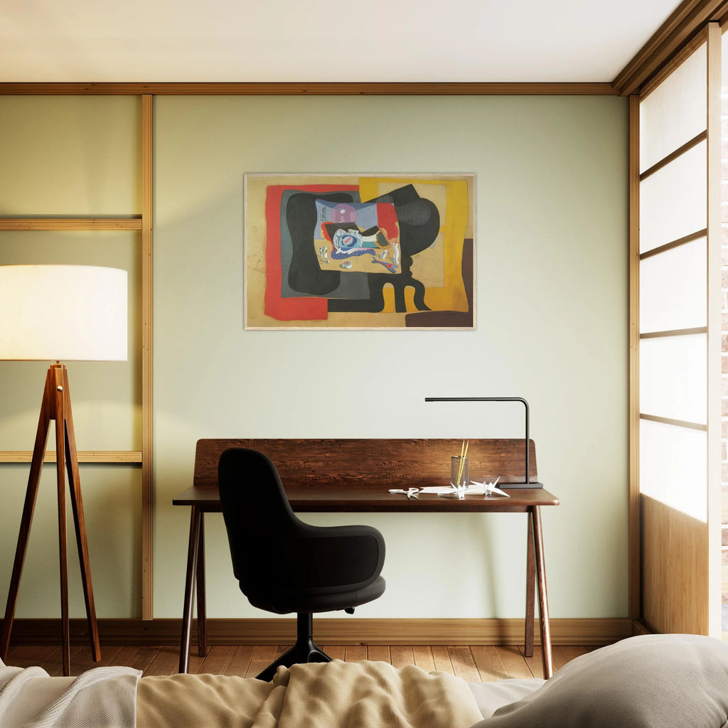 STILL LIFE WITH MOONIGHT Framed Poster | Salvador Dali Framed Prints Wall Art | Salvador Dali Store