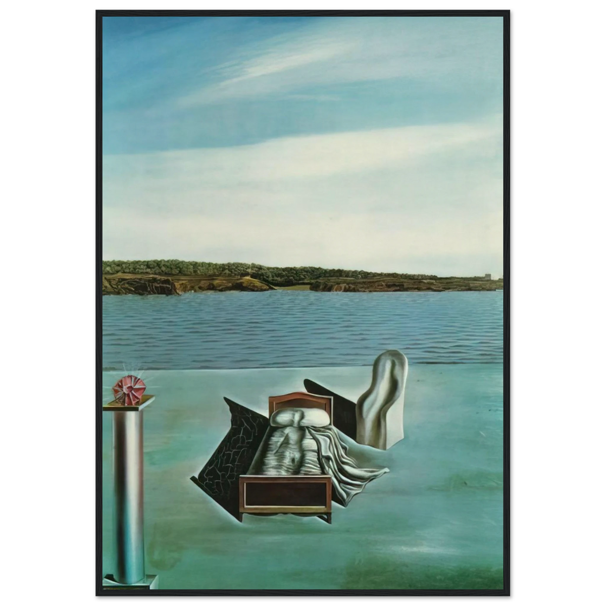 SURREALIST COMPOSITION WITH INVISIBLE FIGURES Framed Poster | Salvador Dali Framed Prints Wall Art | Salvador Dali Store