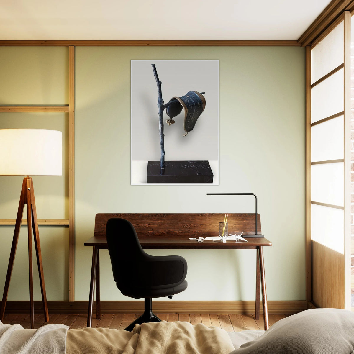 THE PERSISTENCE OF MEMORY 1980 Framed Poster | Salvador Dali Framed Prints Wall Art | Salvador Dali Store