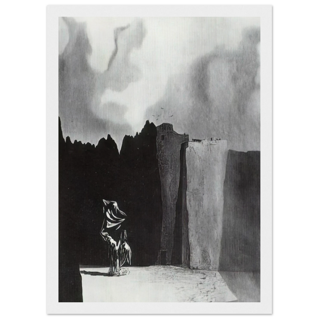 WEST SIDE OF THE ISLE OF THE DEAD Framed Poster | Salvador Dali Framed Prints Wall Art | Salvador Dali Store