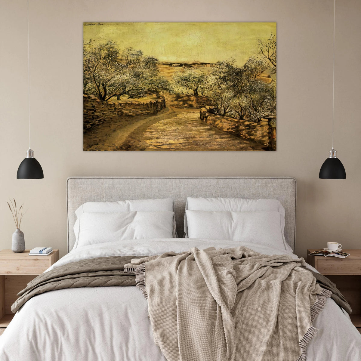 THE LANE TO PORT LLIGAT WITH VIEW OF CAP CREUS Poster | Salvador Dali Poster | Salvador Dali Store