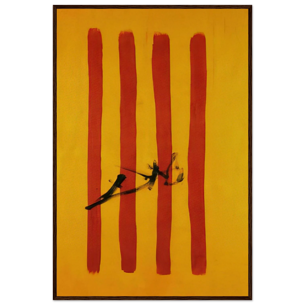 THE DALINIAN SENYERA CATALONIAN NATIONAL FLAG Framed Poster | Salvador Dali Framed Prints Wall Art | Salvador Dali Store